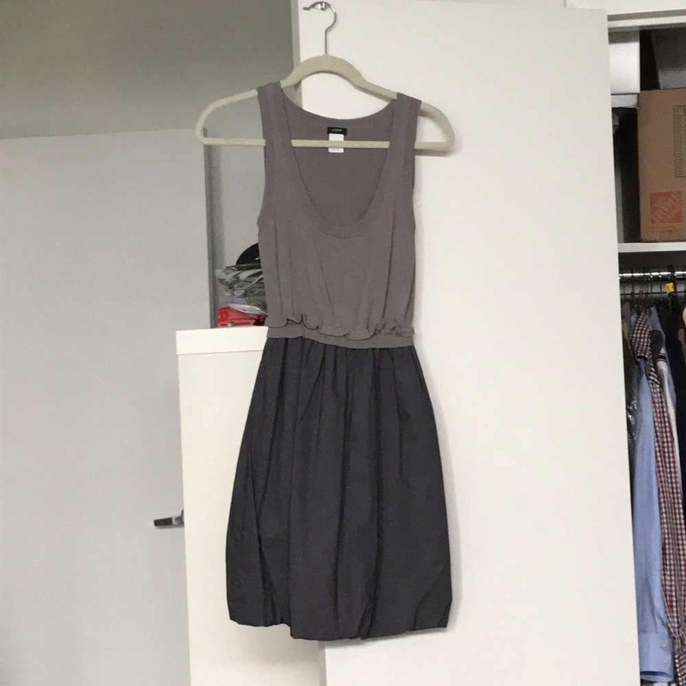 New J. Crew Knit Gray Dress